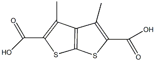 3,4-二甲基噻吩(2,3-b)噻吩-2,5-二羧酸结构式