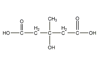 3-羟基-3-甲基谷氨酸结构式