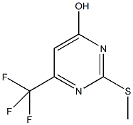 4-羟基-2-(甲硫基)-6-(三氟甲基)嘧啶结构式