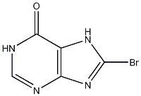 8-溴次黄嘌呤结构式