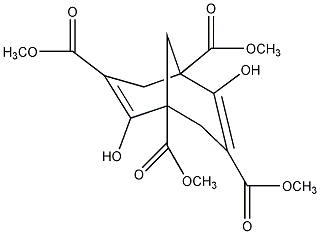 2,6-二羟基二环[3.3.1]壬-2,6-二烯-1,3,5,7-四羧酸四甲酯结构式