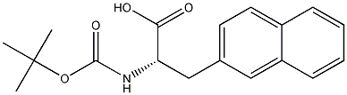 丁氧羰基-3-(2-萘基)-L-苯胺结构式