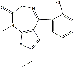 氯噻西泮结构式