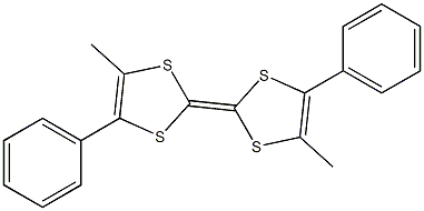 4,4'-二甲基-5,5'-二苯基四硫富瓦烯结构式