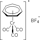 四氟硼酸环庚三烯并三烯鎓铬三羰酯结构式