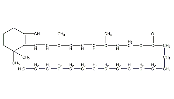 棕榈酸视黄酯结构式