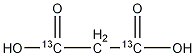 丙二酸-1,3-13C2结构式