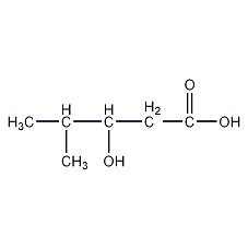 3-羟基-4-甲基戊酸结构式