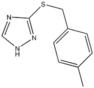 3-[(4-甲基苄基)硫代]-1H-1,2,4-三唑结构式