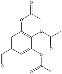 3,4,5-三乙酸基苯甲醛结构式