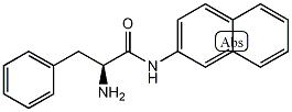 L-苯丙氨酸-β-萘酰胺结构式