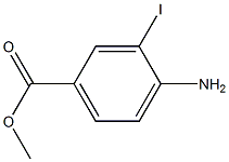 4-氨基-3-碘苯甲酸甲酯结构式