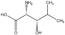 D(-)-苏-3-羟基亮氨酸结构式