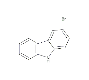 3-溴咔唑结构式