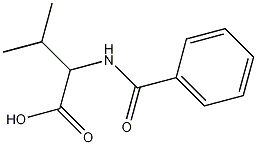 N-苯甲酰-DL-缬氨酸结构式