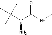 L-叔亮氨酸甲酰胺结构式