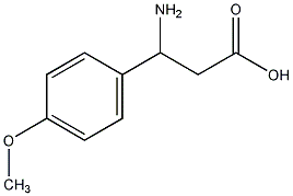 3-氨基-3-(4-甲氧基苯基)丙酸结构式