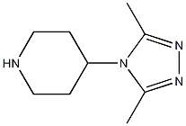 4-(3,5-二甲基-4H-1,2,4-三唑-4-基)哌啶结构式