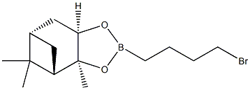 4-Bromobutylboronic acid (1S,2S,3R,5S)-(+)-2,3-pinanediol ester结构式