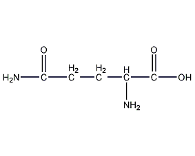 DL-谷氨酰胺结构式