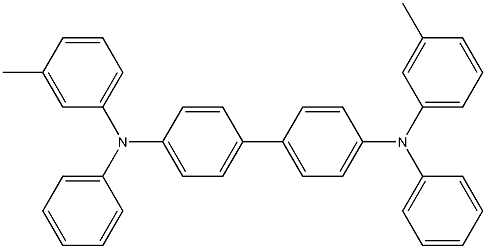 N,N'-二苯基-N,N'-二(3-甲基苯基)-1,1'-联苯-4,4'-二胺结构式