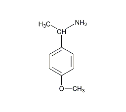 (S)-(-)-1-(4-甲氧苯基)乙胺结构式