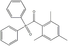 氧化二苯基(2,4,6-三甲基苯甲酰基)膦结构式