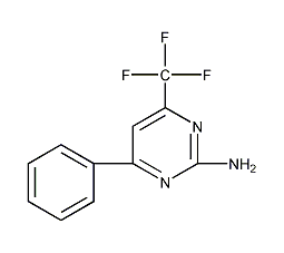2-氨基-4-苯基-6-三氟甲基嘧啶结构式