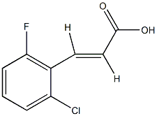 反-2-氯-6-氟肉桂酸结构式