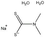 二甲基二硫代氨基甲酸钠二水结构式