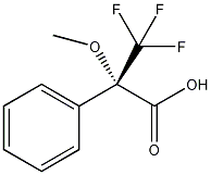 (S)-(-)-a-甲氧基-a-(三氟甲基)苯乙酸结构式