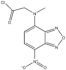 4-(N-氯甲酰甲基-N-甲胺)-7-硝基-2,1,3-苯并噻二唑结构式
