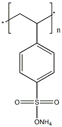 聚(4-苯乙烯磺酸)铵盐结构式