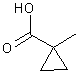 1-甲基环丙烷-1-羧酸结构式