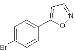 5-(4-溴苯基)异噁唑结构式