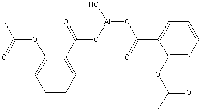 乙酰水杨酸铝结构式
