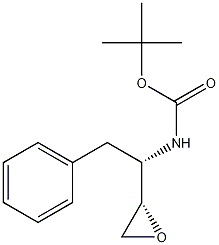[(1S)-1-(2S)-环氧乙烷-2-苯基乙基]-氨基甲酸-(1,1-二甲基)乙酯结构式