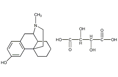 酒石酸左啡烷结构式