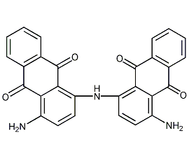 4,4'-二氨基-1,1'-亚氨基二蒽醌结构式