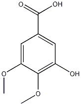 5-羟基-3,4-二甲氧基苯甲酸结构式
