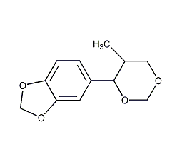 5-(5-甲基-1,3-二恶己烷-4-基)-1,3-苯并二恶戊烷结构式