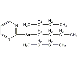 2-(三丁基锡)嘧啶结构式