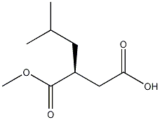 (S)-(-)-2-异丁基丁二酸 1-乙酯结构式