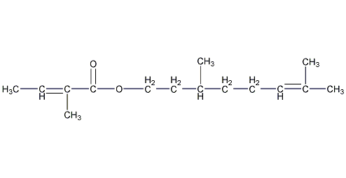 巴豆酸香茅酯结构式