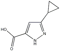 3-环丙基吡唑-5-羧酸结构式