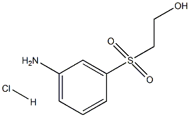 3-β-羟基乙砜苯胺盐酸盐结构式