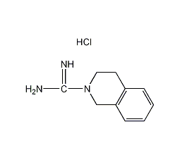 3,4-二氢-1H-异喹啉-2-甲脒盐酸盐结构式