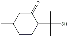 对-薄荷-8-硫醇-3-酮结构式