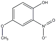 4-甲氧基-2-硝基酚结构式