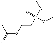 2-乙酰氧基乙基膦酸二甲酯结构式
